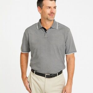 Banana Republic Black and White Polo Shirt